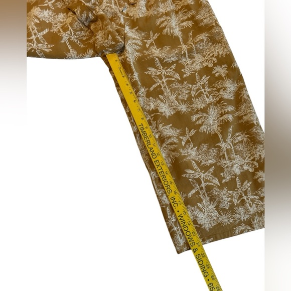 American Eagle Wide Leg Capris Lined Size Medium Toile Linen Lightweight Resort. - Picture 11 of 11